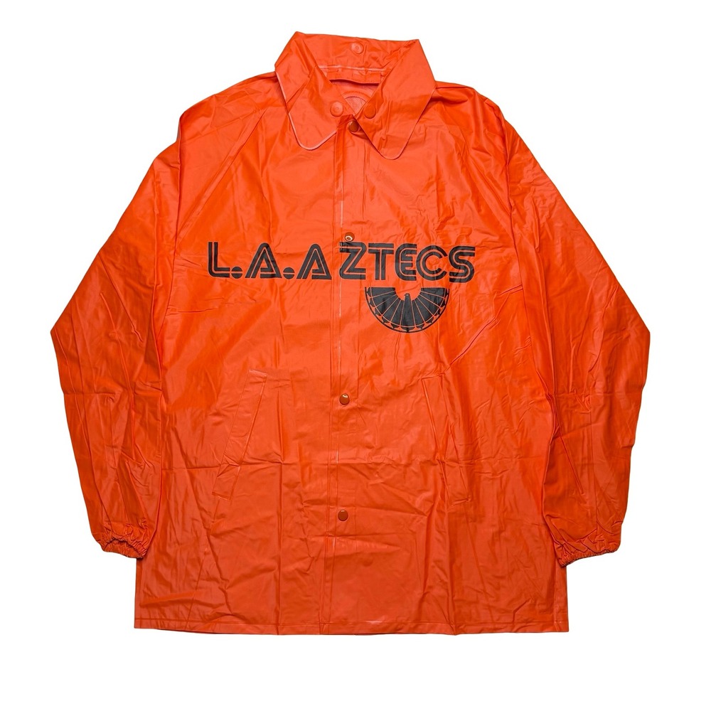Vintage 70s LA Los Angeles Aztecs NASL soccer Chevrolet orange jacket - YOUTH L